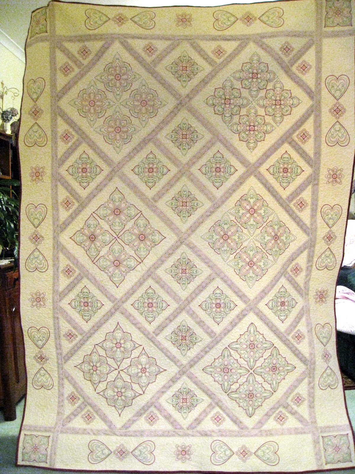 Vicki's Fabric Creations Candlewick Quilt Finished