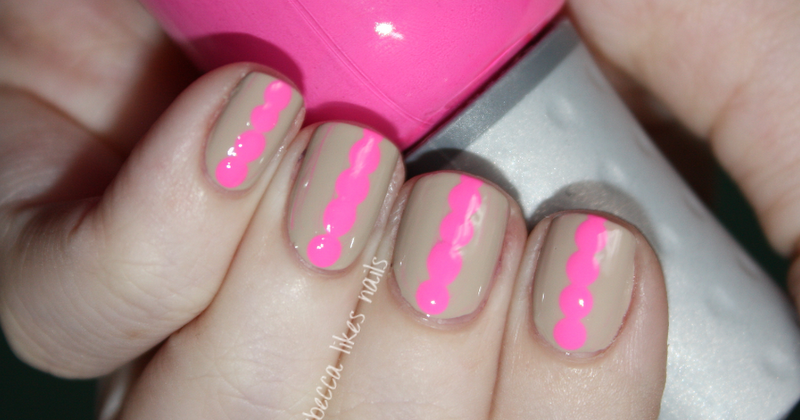 Rebecca Likes Nails Neon N Nude