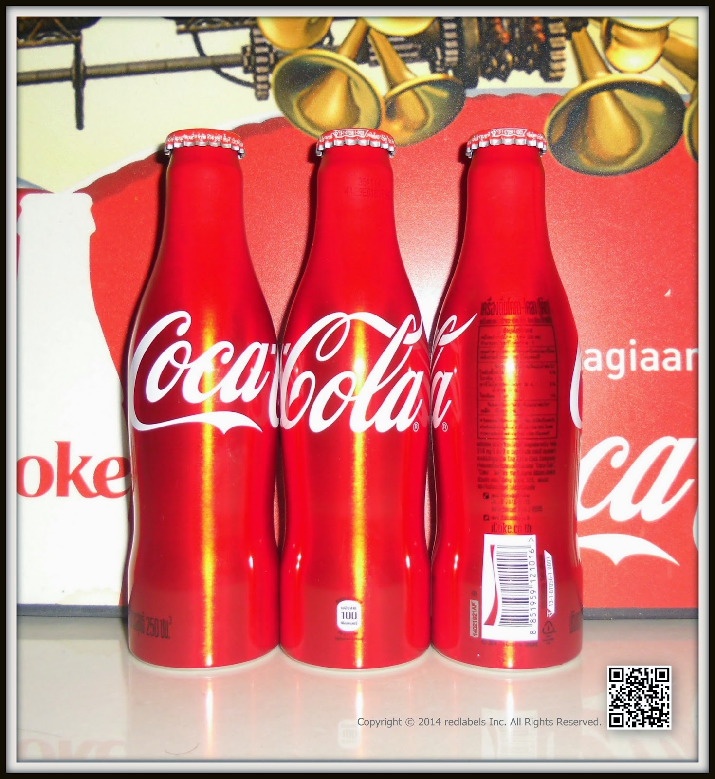 Empty 4 Coca WORLD CUP 2014 Aluminum BottleThailand Limited Alu Aluminium 