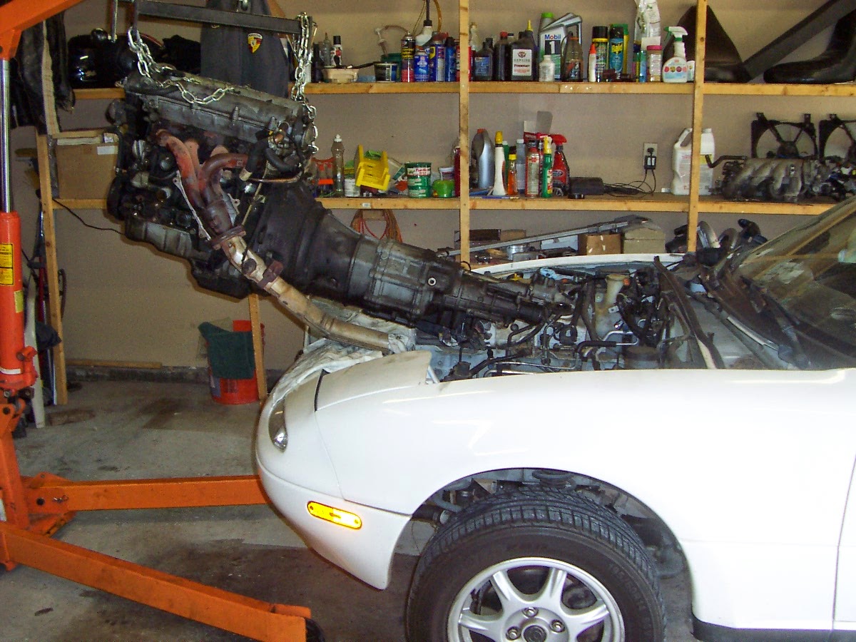 Eric's Garage: Miata engine swap into the Triumph TR3A