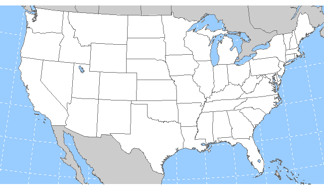 Usa Empty Map