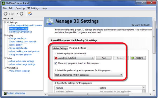 nvidia manage 3d settings preferred graphics processor nvidia manage 3d settings preferred graphics processor