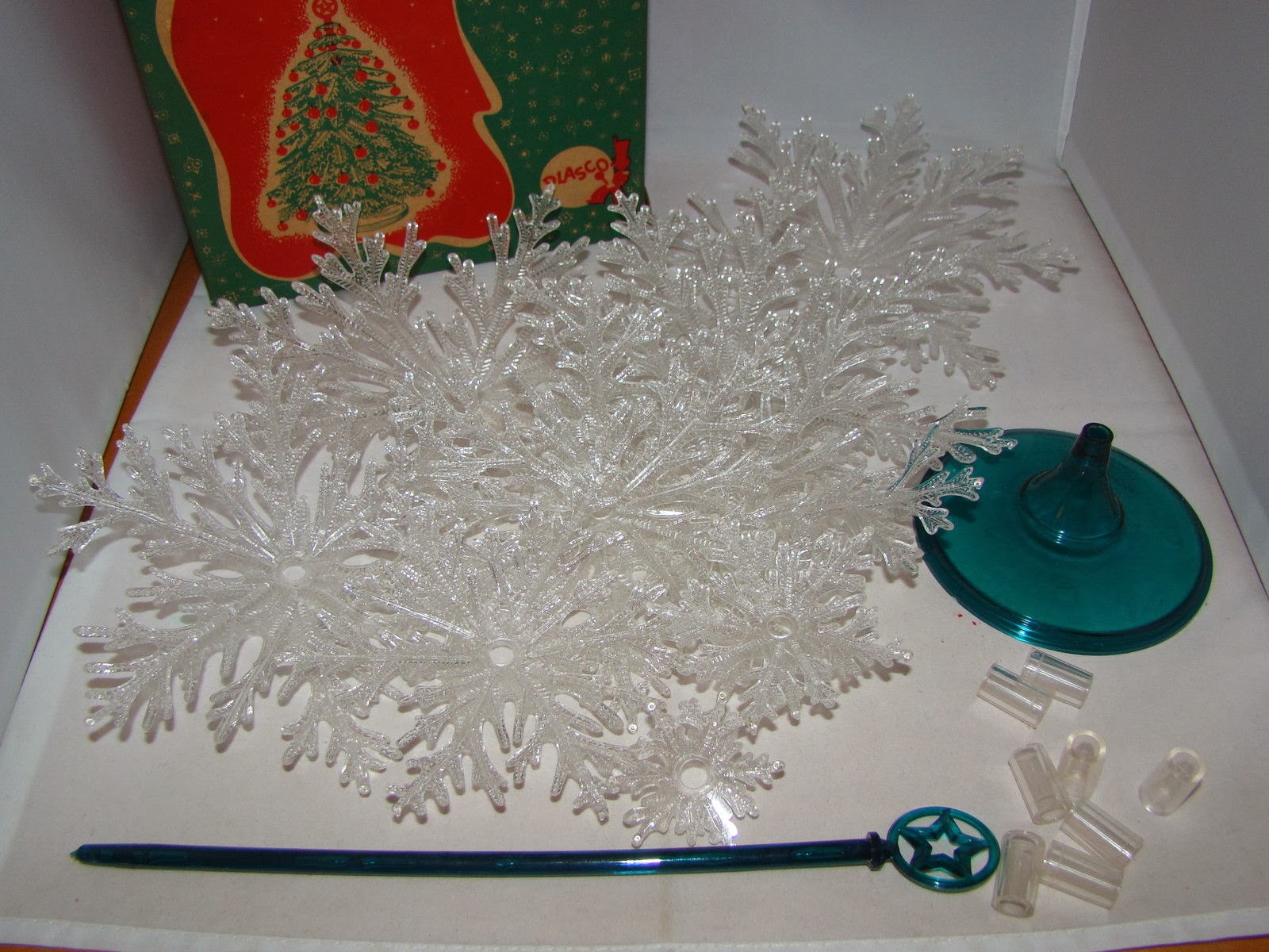 gold country girls Vintage Plastic Christmas Trees