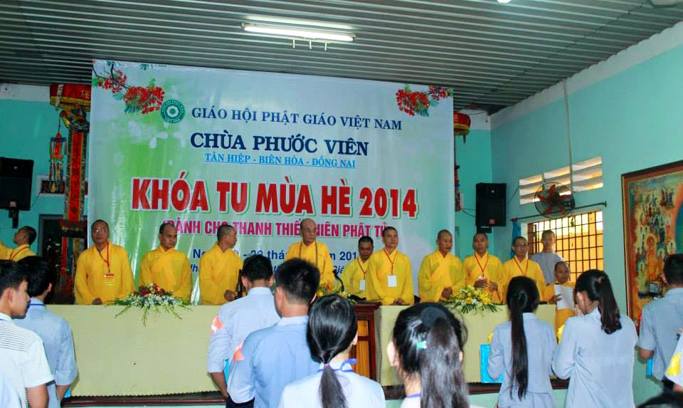 chùa phước viên,khóa tu mùa hè,2014,đồng nai