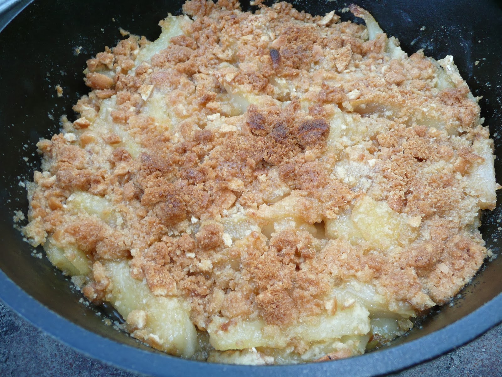 Everyday Dutch Oven VanillaGingerPear Crumble