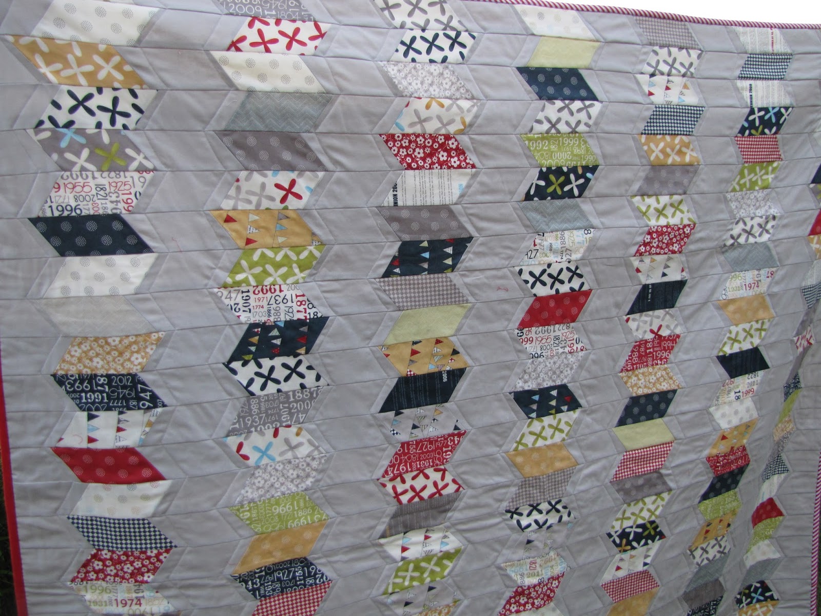 buttons quilts A Zipper in Time A Finished Quilt