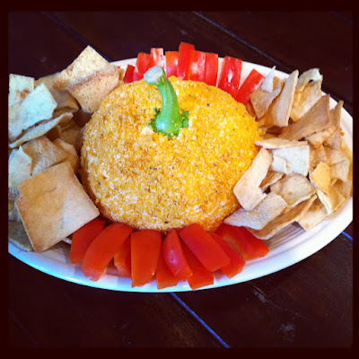 Pumpkin Cream Cheese Ball Appetizer.  Simple and Impressive! | The Lowcountry Lady