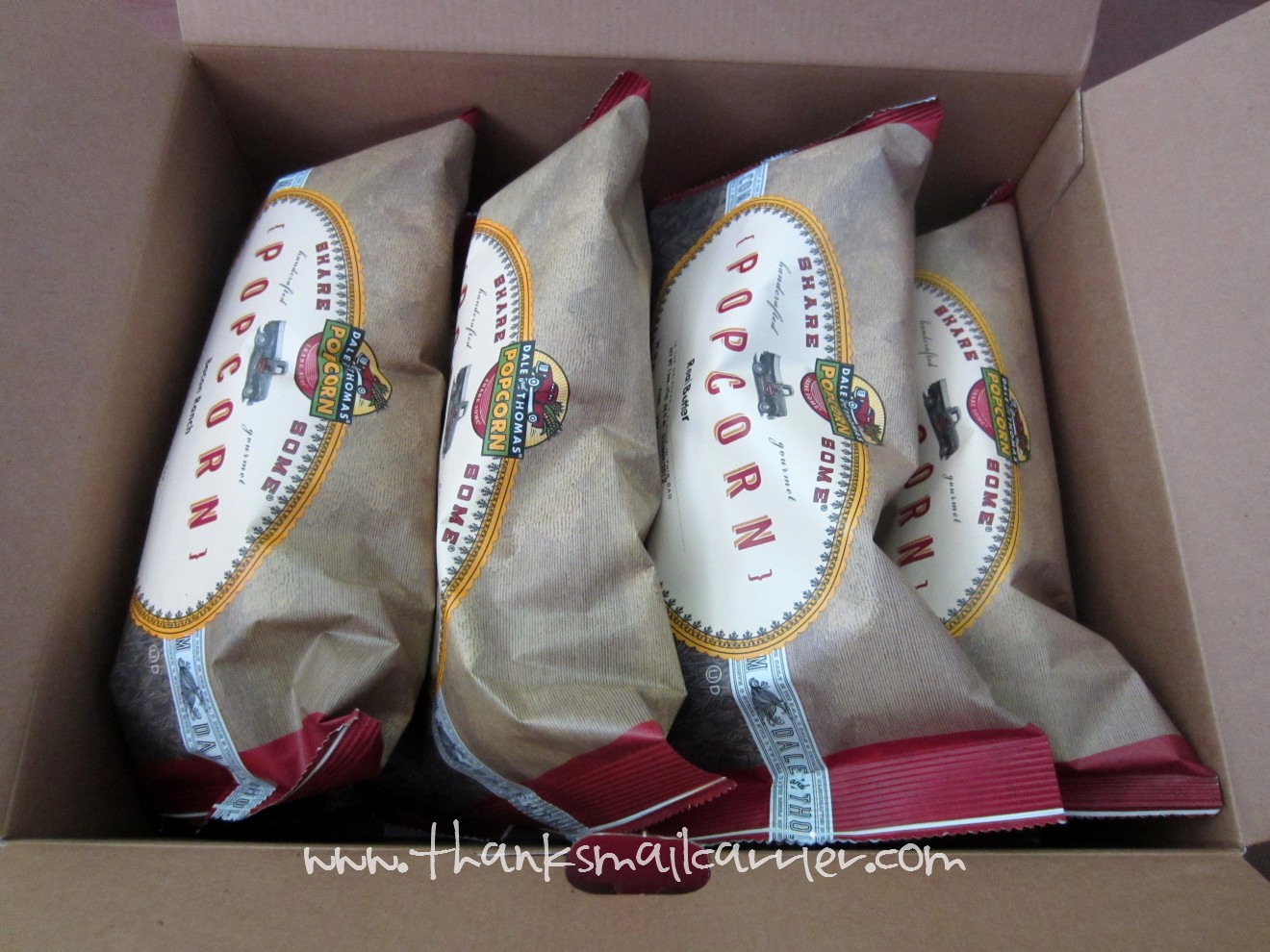 Thanks, Mail Carrier Dale and Thomas Gourmet Popcorn for Father's Day