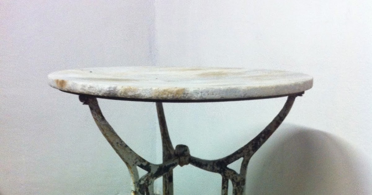 decoración vintage, antiguitats-baraturantic: antigua mesa terraza hierro