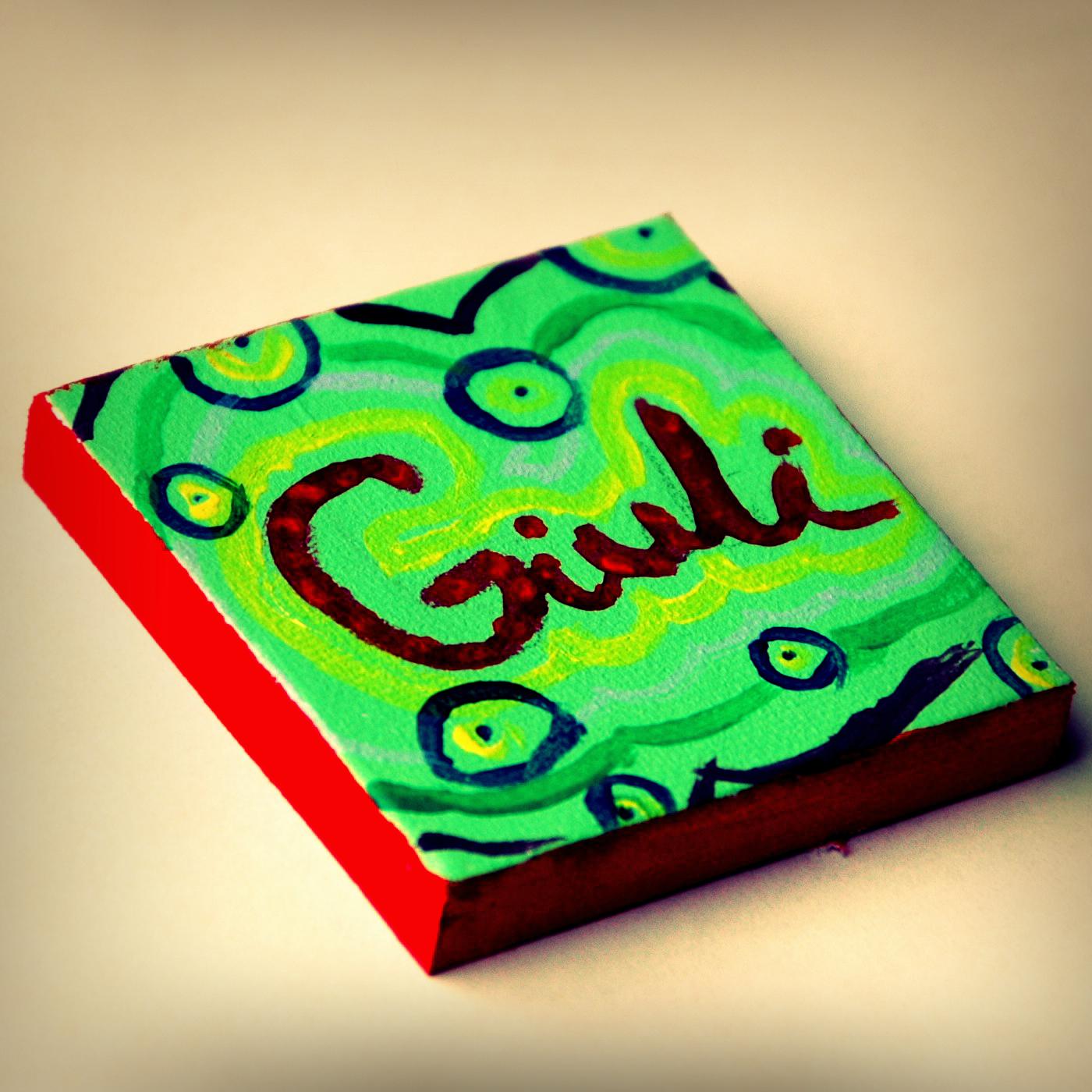 arteascuola Names on small canvases