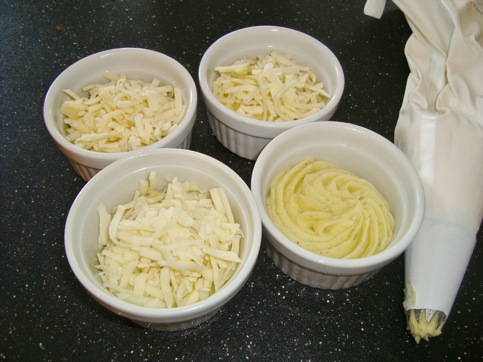 Someone's in the Kitchen Duchess Potatoes in Ramekins