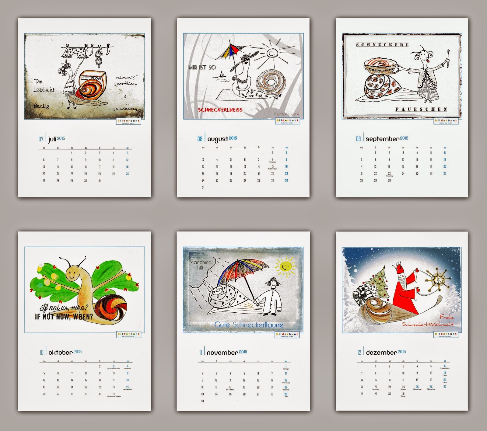  Kalender, Postkarten und mehr