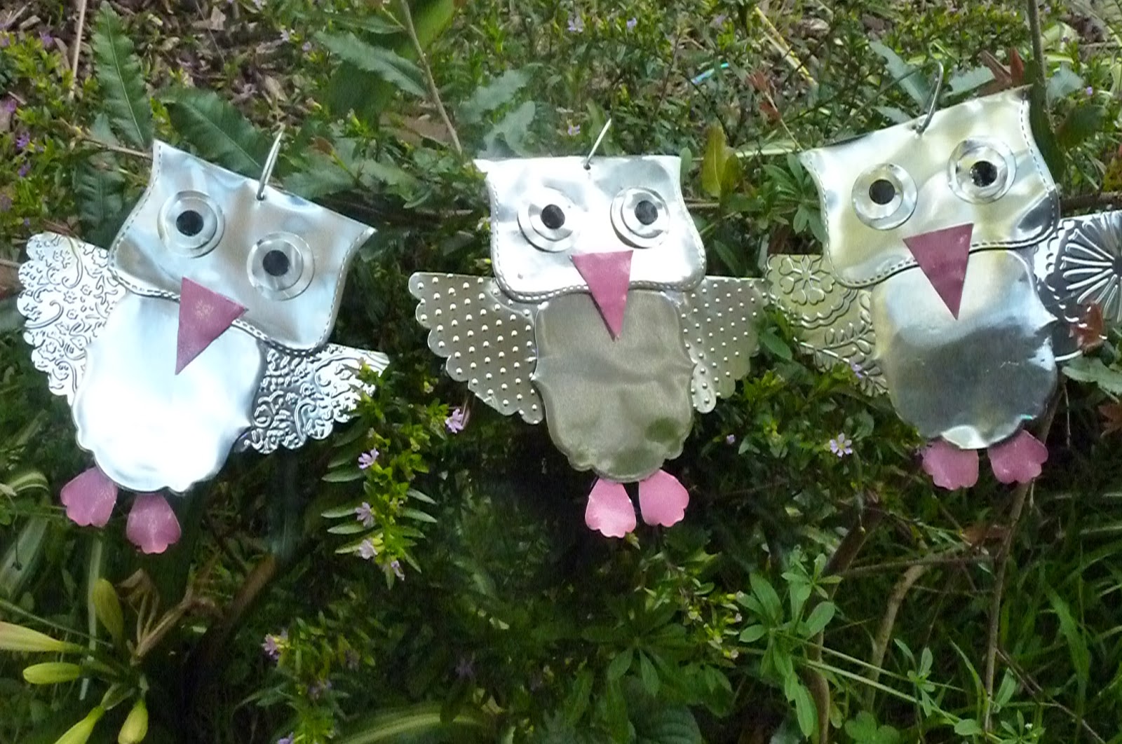 Crafty Cow Creations owl garden ornaments