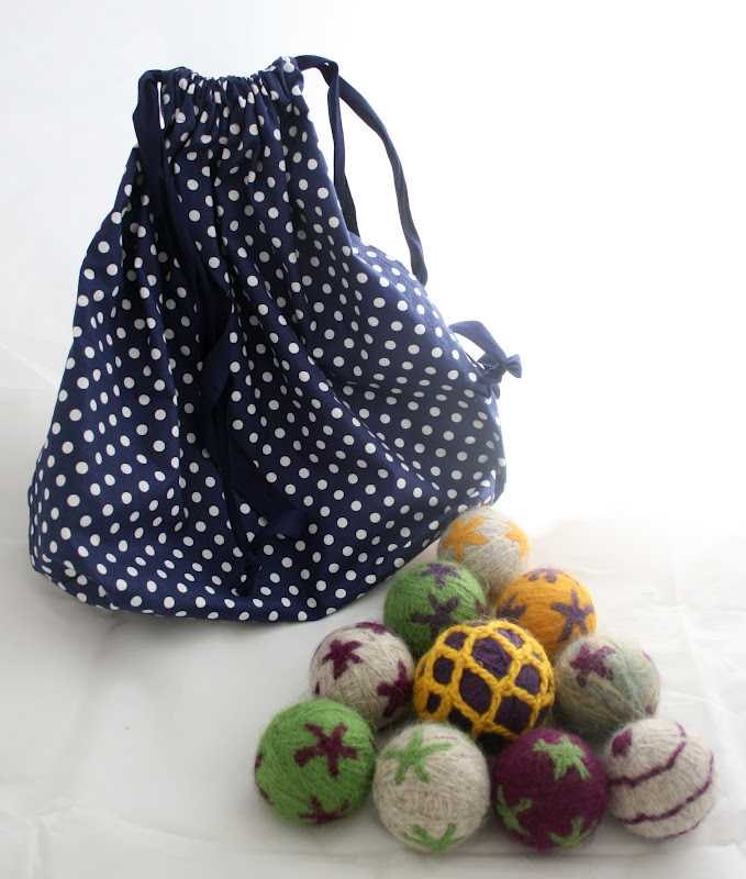 created blissfully Felt Dryer Balls The Update