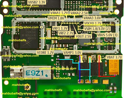 جميع حلول اعطال نوكيا X2-00 Nokia+X2-00+Battery+connector+ways