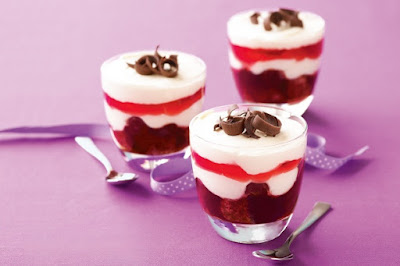 Choc-cherry trifles Recipe Choc-cherry trifles Recipe