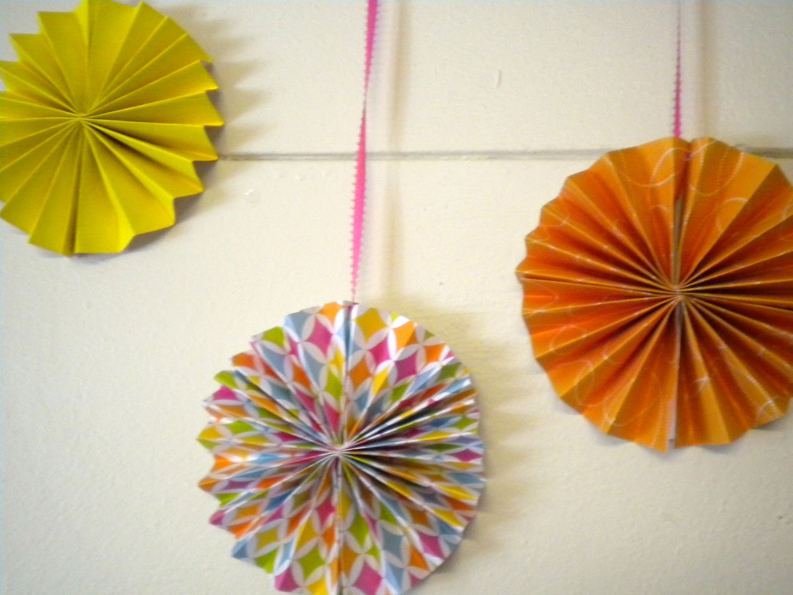 Paper Fan Banner Tutorial My Girlish Whims
