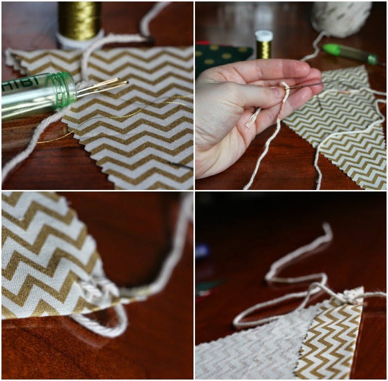 Prim and Propah DIY Pennant Banner, Home for the Holidays Style