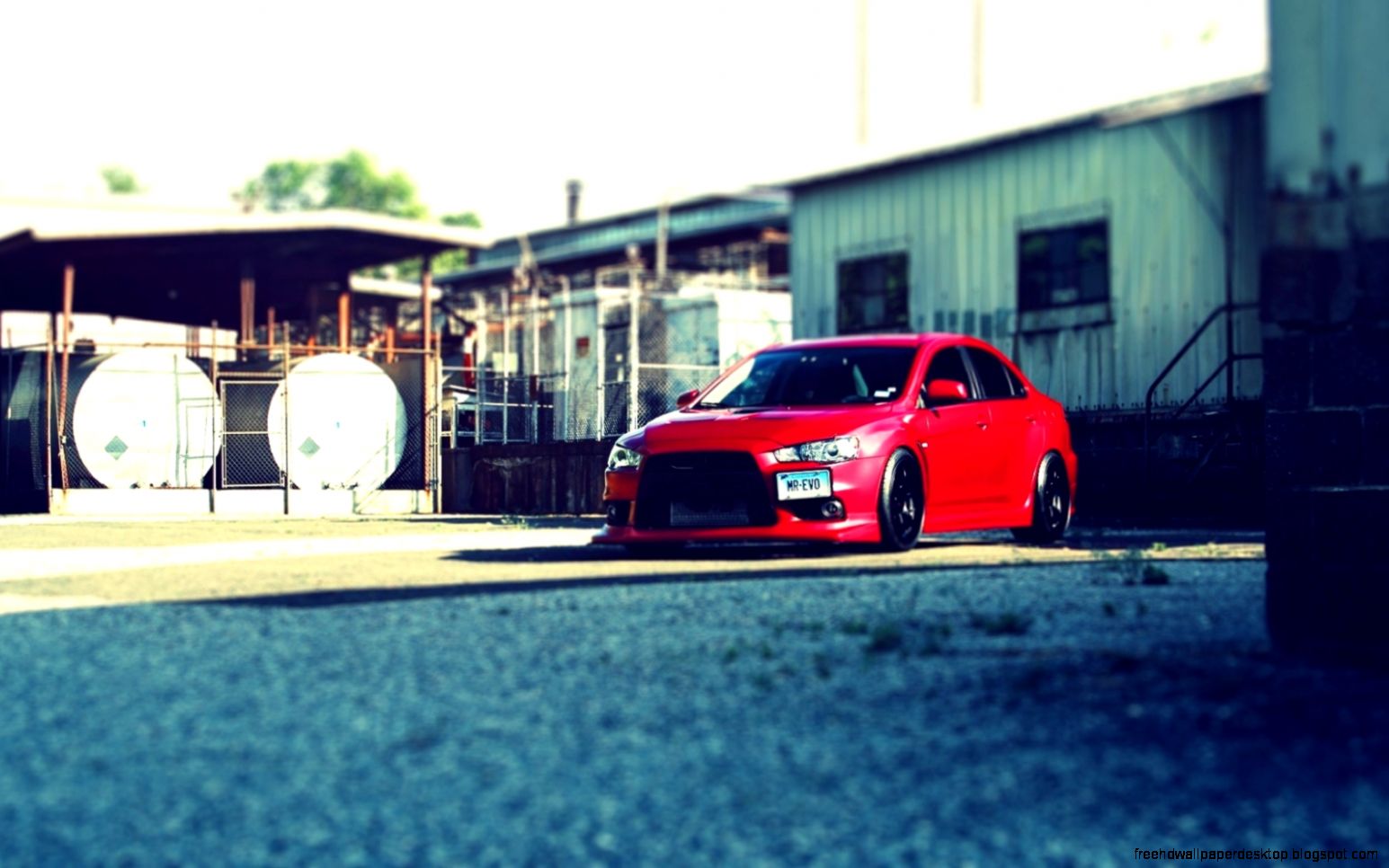 Mitsubishi Lancer Evolution Evo Tilt shift Hd Wallpaper Mitsubishi Lancer Evolution Evo Tilt shift Hd Wallpaper