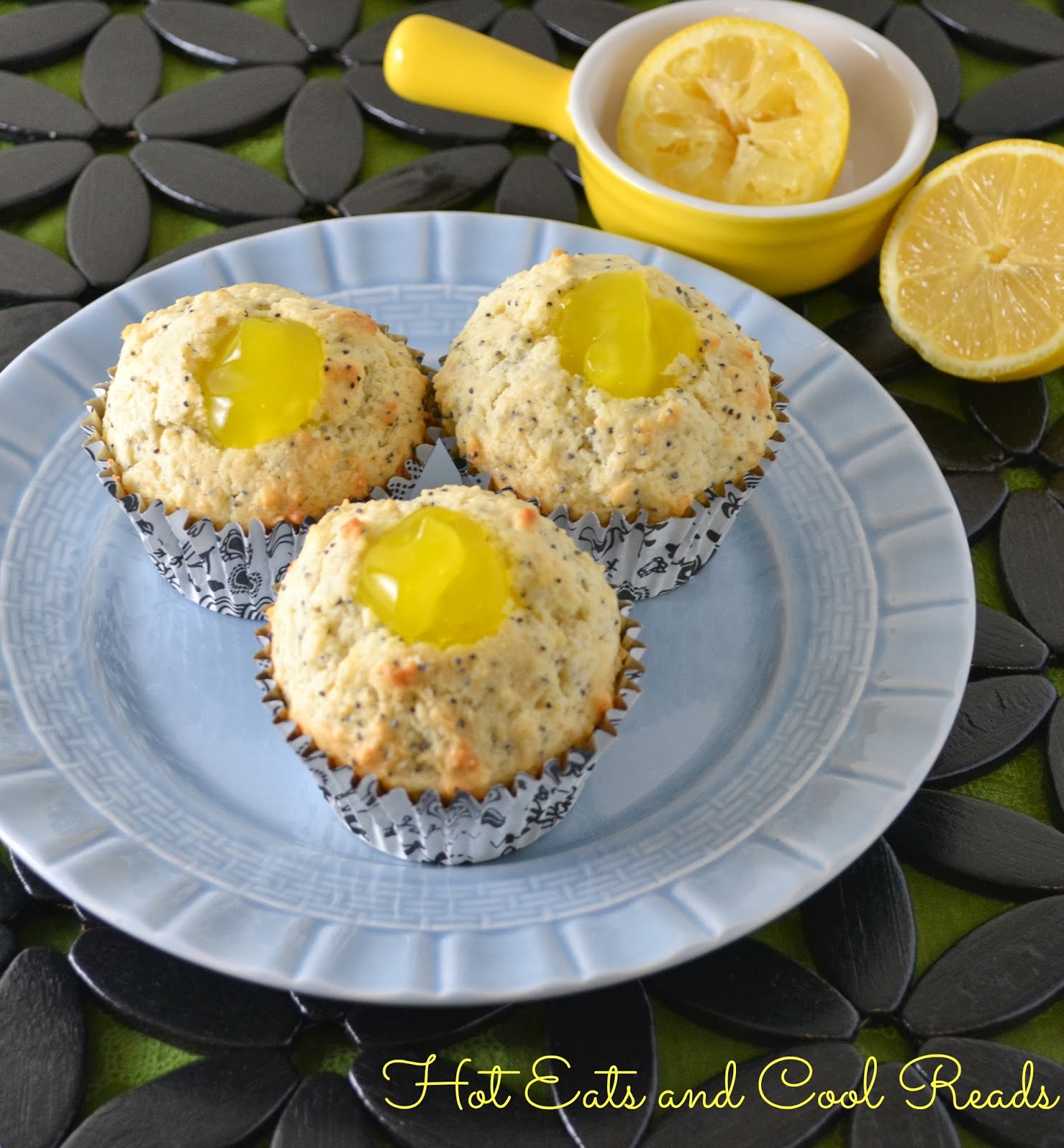 Hot Eats and Cool Reads Lemon Poppy Seed Muffins with Lemon Filling Recipe