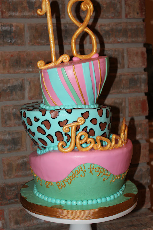 18th Topsy Turvy Birthday Cake