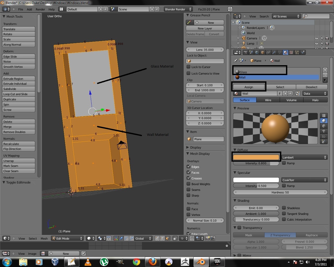 Blender Low Poly Window Texturing & Unwrap