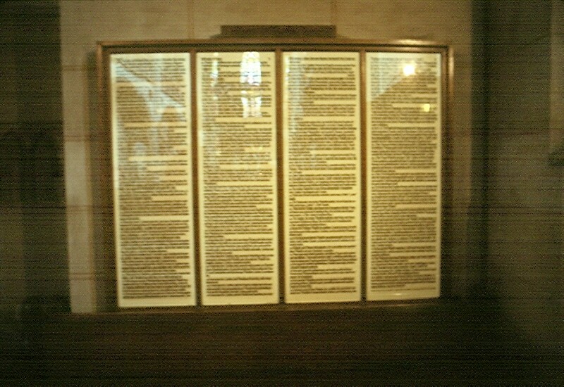 The Ninety-Five Theses written by Martin Luther (1517)