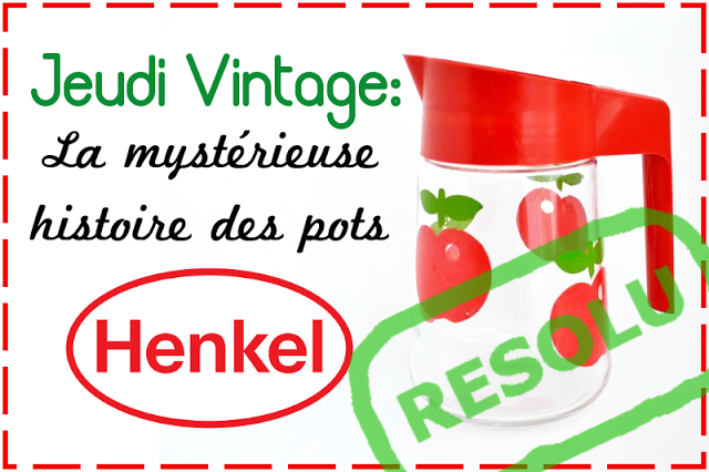 Jeudi Vintage : la mystérieuse histoire des pots Henkel, suite et fin !