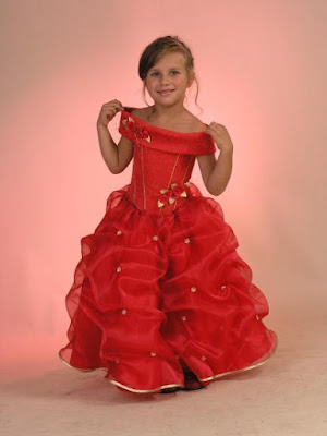 مجموعة ازياء اطفال باللون الاحمر Baby+Dresses-188