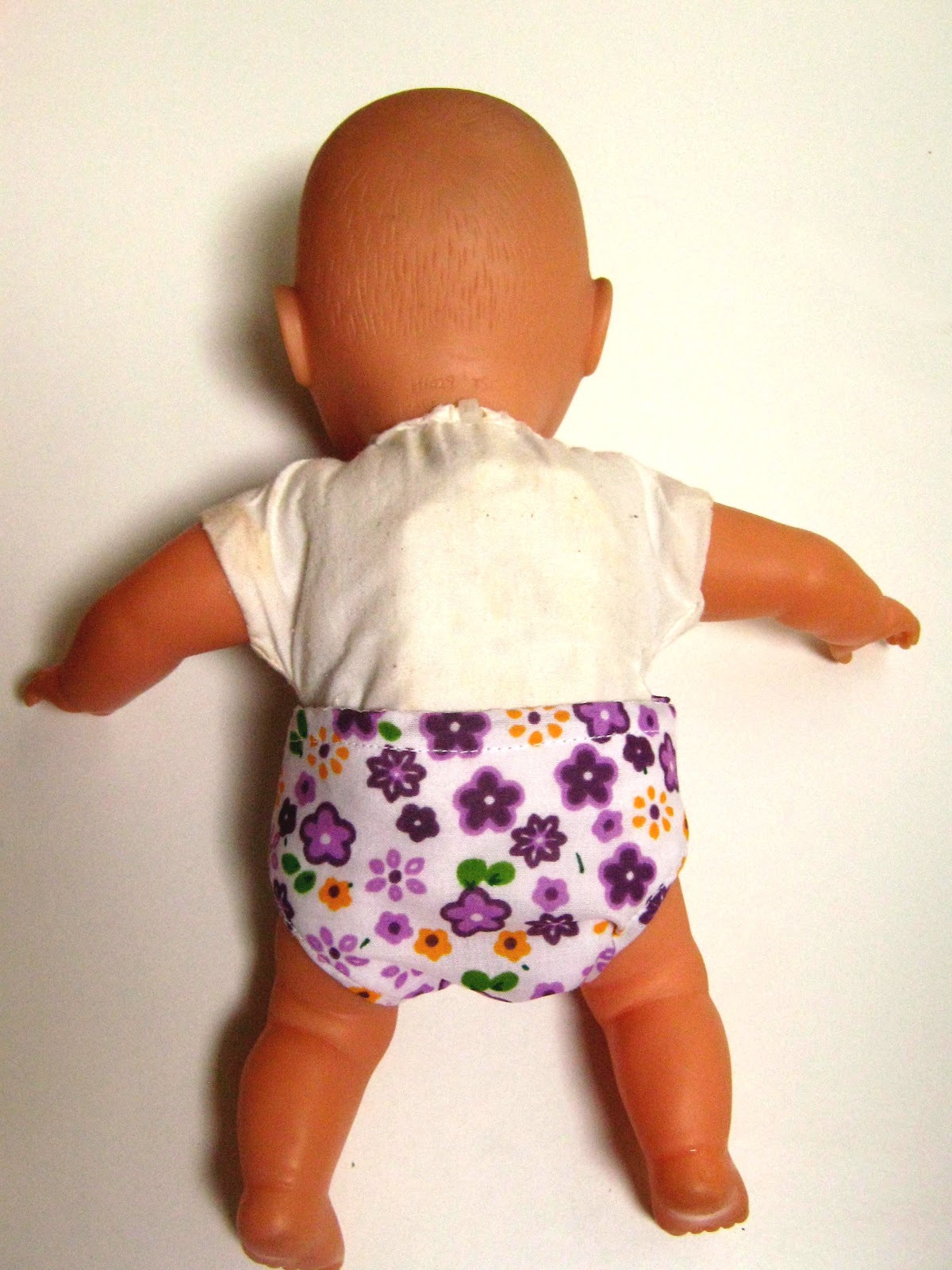Virtage Gets Crafty Doll cloth nappy tutorial