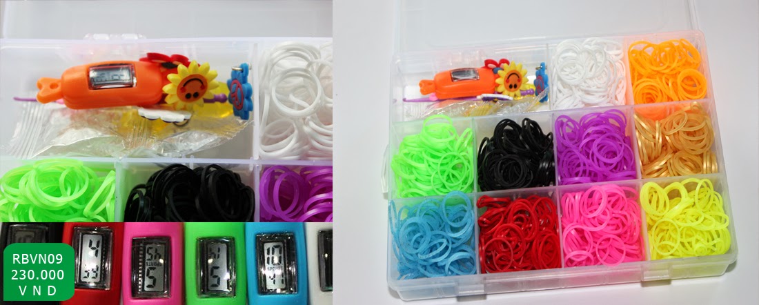 Bộ đồ chơi sáng tạo Rainbow loom - Thun cầu vồng - 15