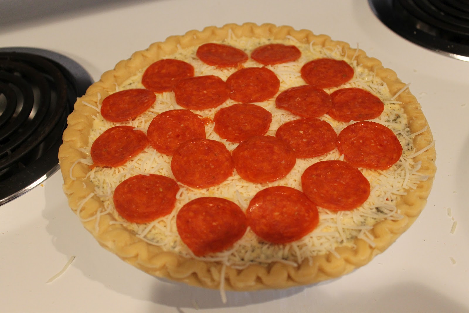 Stay At Home Baker Pepperoni Pizza Quiche
