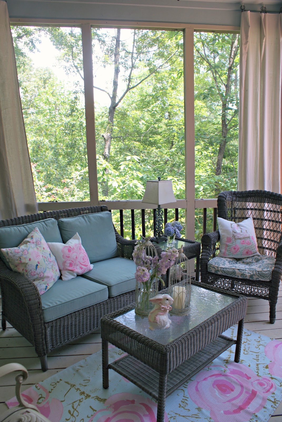 A Little Loveliness Screened In Porch Before & After