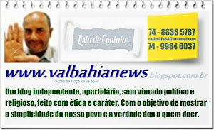 WWW.VALBAHIA.COM - VÁRZEA DA ROÇA SE VÊ AQUI!