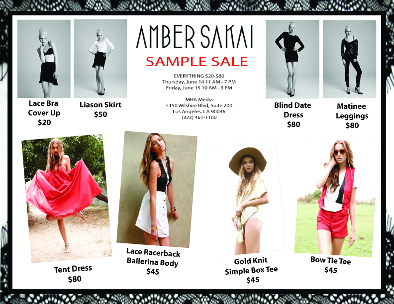 FAB LA Sample SalesAmber Sakai and Whitney Eve