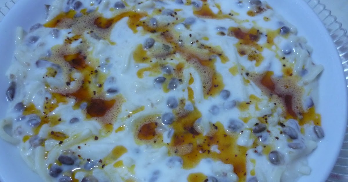 YOĞURTLU EV MAKARNASI (Yeşil mercimekli) Tatlıdan Tuzluya Her Şey