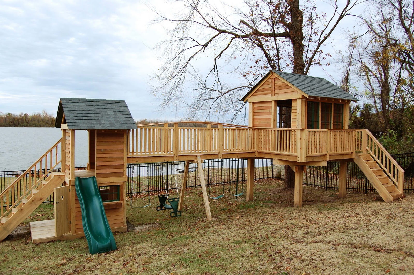 Natural State Treehouses Inc. Fields Family Treehouse and Playground