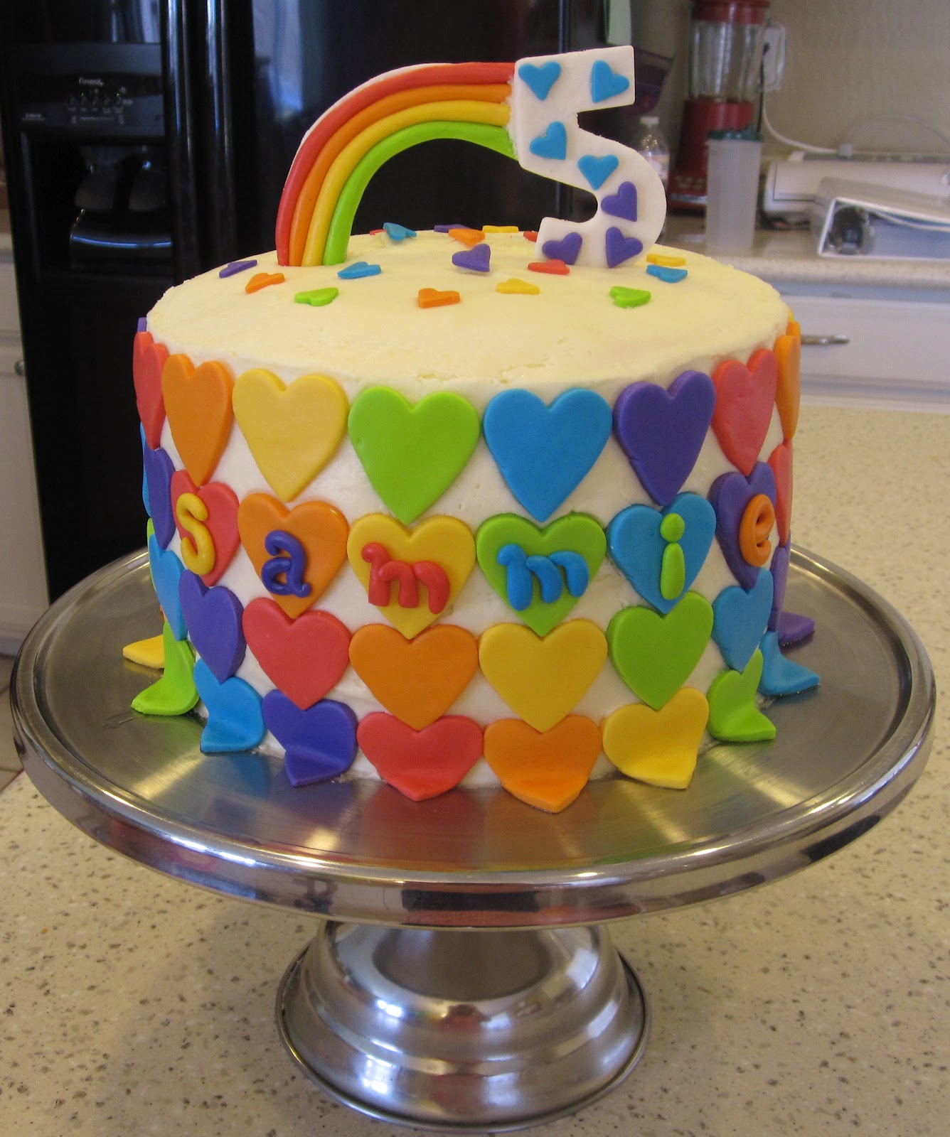 Fondant Rainbow Cake