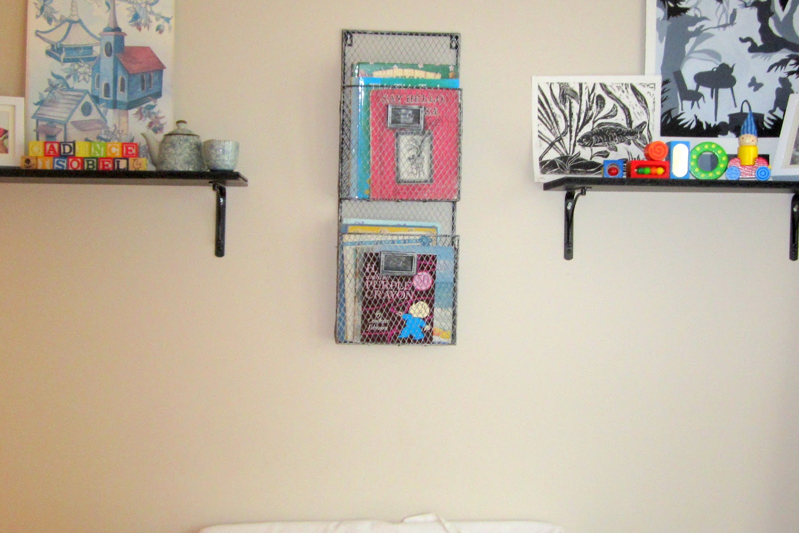 Homemade and Colorful Baby Book Holder