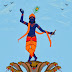 Krishna Dancing on Kaaliya Snake