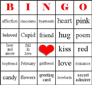 Valentine's Day Bingo 3