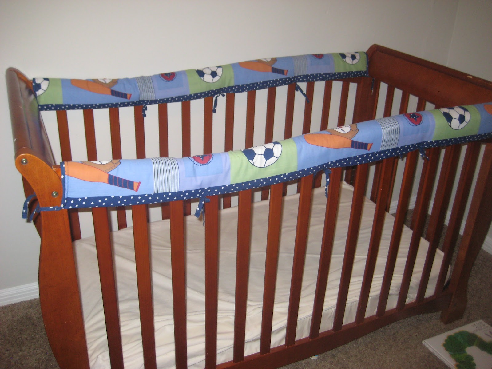 Meg vs. The House Meg vs. The Nursery DIY Crib Bumper to Rail Bumper