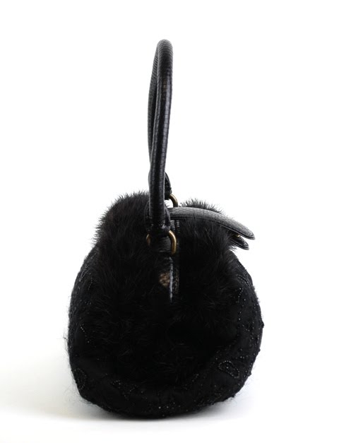 Louis Vuitton Black Mink Cabochon Demi-Lune by Ann's Fabulous Finds