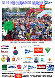 Y ESTE FIN DE SEMANA CARRERA. 10kM CIUDAD DE MURCIA.