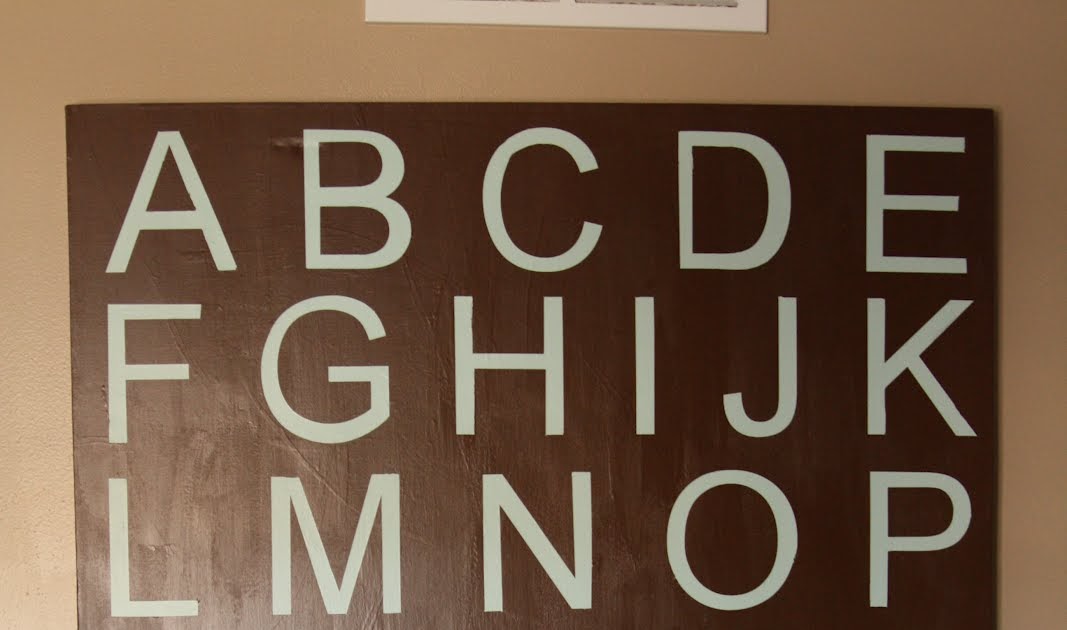 Decorating the Dorchester Way Large Alphabet Wall Art