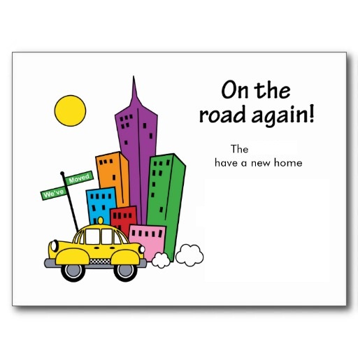 change of address ecards