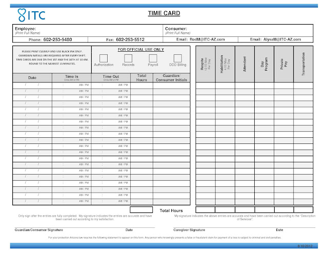 caregiver calendar template