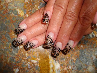 Nice Cheetah Nail Art