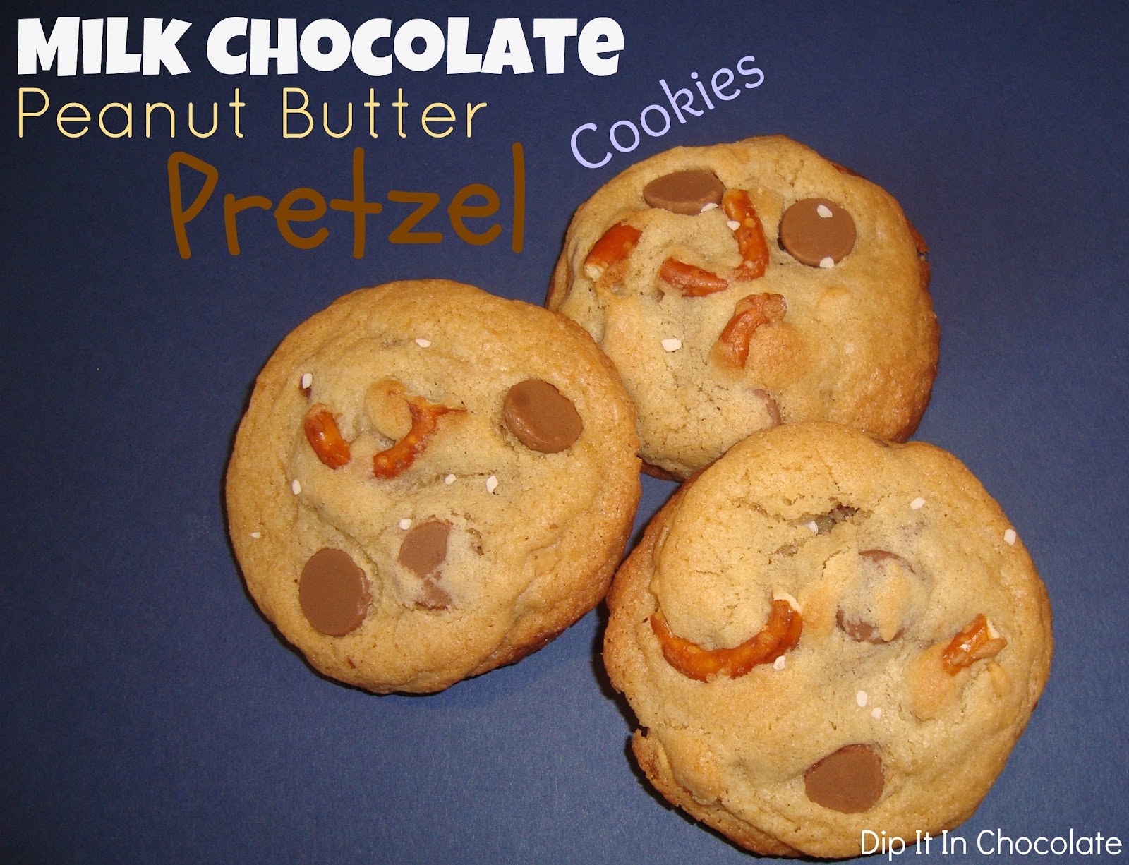 Milk Chocolate Peanut Butter Pretzel Cookies Dip it in Chocolate