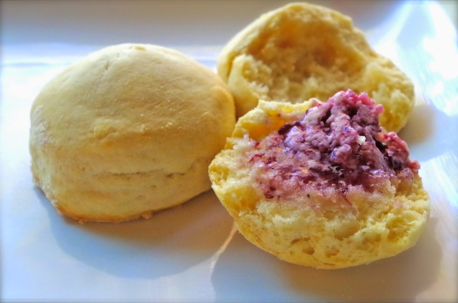 Cream Biscuits with Jam Butter